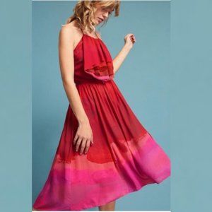 Anthropologie Tracy Reese Cascade Halter Dress